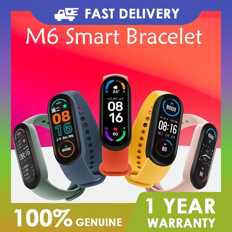 Đồng Hồ Thông Minh M6 Kết Nối Bluetooth Theo Dõi Sức Khỏe