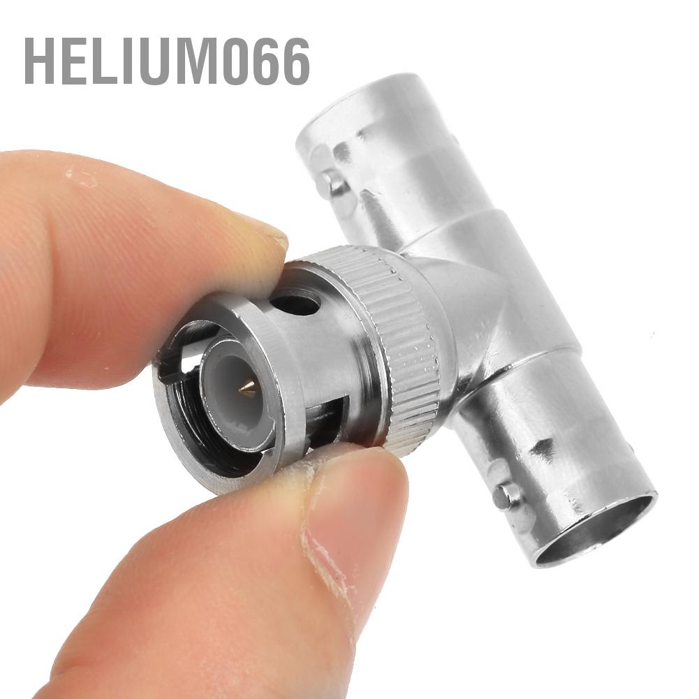 Hàng giao ngay 2pc 1-2 Bộ chuyển đổi BNC hình chữ T Bộ chia kết nối nam sang nữ kép
