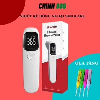 Nhiệt Kế Hồng Ngoại Sinocare Đo Trán Chính Hãng Tiêu Chuẩn Xuất Mỹ + MUA 5 BỘ TẶNG MÓC TAI CÓ ĐÈN