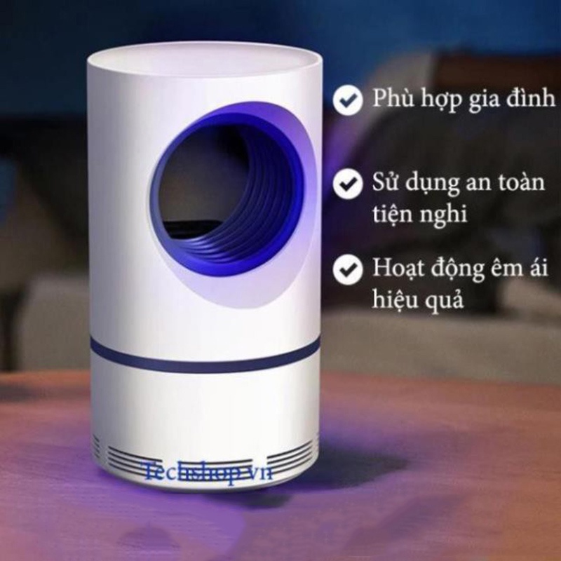 Đèn Bắt Muỗi, Máy Bắt Muỗi Thông Minh Diệt Côn Trùng Hiệu Quả Hình Trụ, Cắm Cổng USB, Bảo Hành 6 Tháng