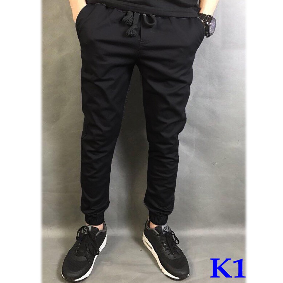 [ Mã 12FASHIONSALE1 giảm 10K đơn 50K ] Quần jogger kaki co giãn khóa zip, đủ size, đủ màu(40 - 85 kg)