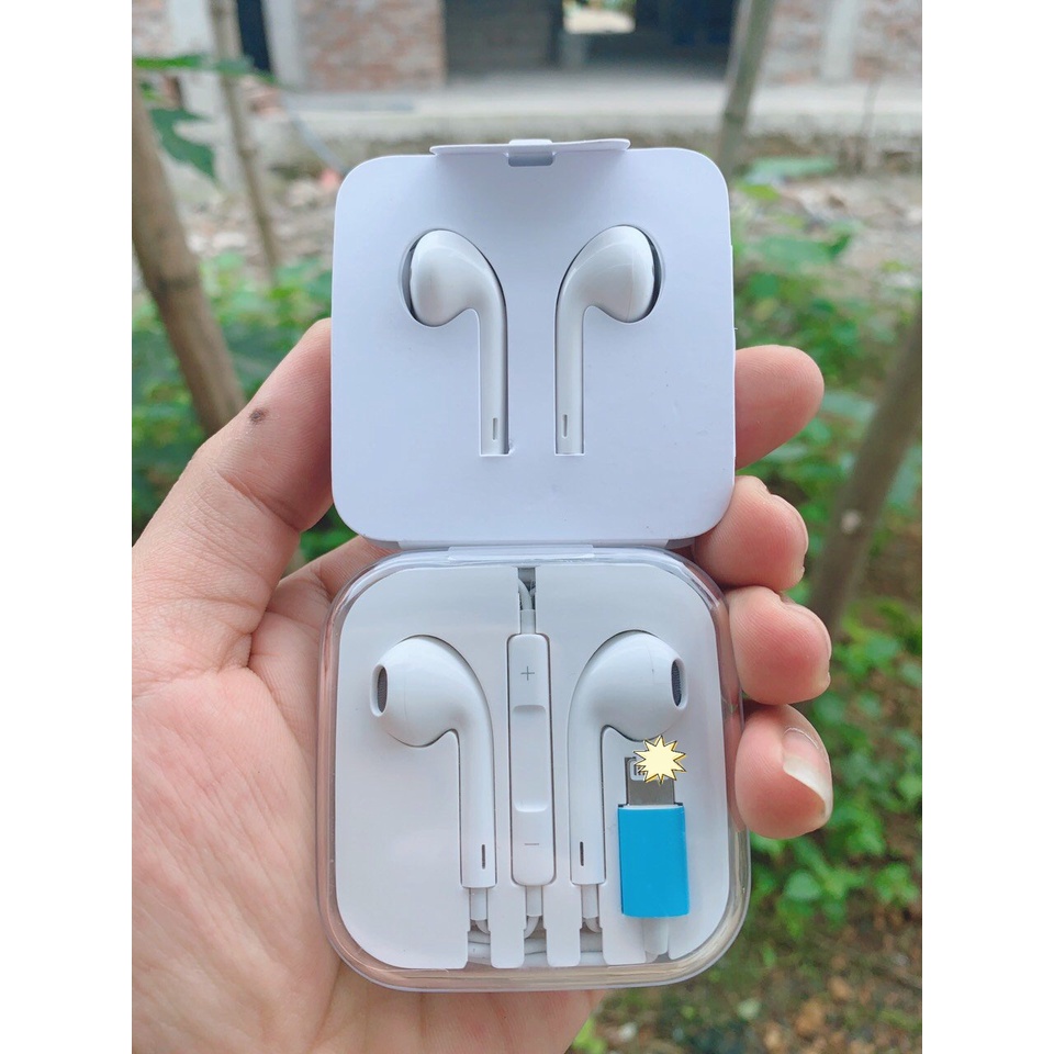 Tai nghe xịn dây chân Lightning loại xịn cho 7/7Plus/8/8Plus/X/Xs Max/ 11/12/Pro Max