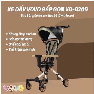 Xe đẩy du lịch vovo gấp gọn đảo chiều vo-0206 chính hãng