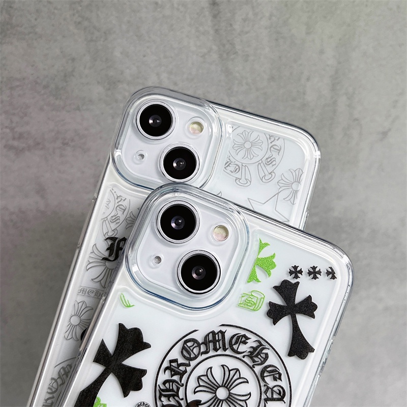 Ốp Điện Thoại Chống Sốc In Logo Chrome Hearts Cho iPhone 13 Pro Max 12 11 X Xs Max Xr SE2 7 8 Plus