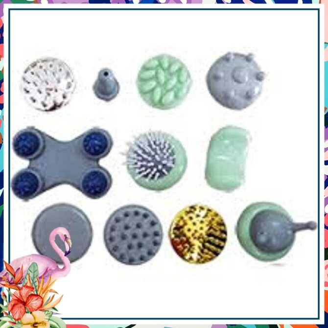 ( Sốc Cực Sốc) Máy massage hồng ngoại cầm tay gồm 11 đầu CÔNG NGHỆ NHẬT BẢN 