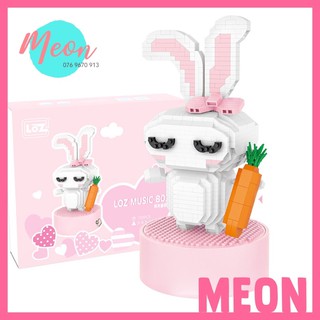 Mini Block xếp hình lego - Thỏ trắng- Size L (770 pcs )