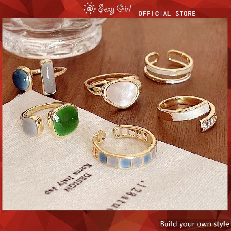 Nhẫn Bạc 925 Đính Đá Ngọc Bích Quyến Rũ Thời Trang Hàn Quốc Cao Cấp Dành Cho Nữ