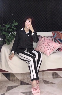 ĐỒ BỘ PIJAMA PHỐI PHI LỤA CAO CẤP