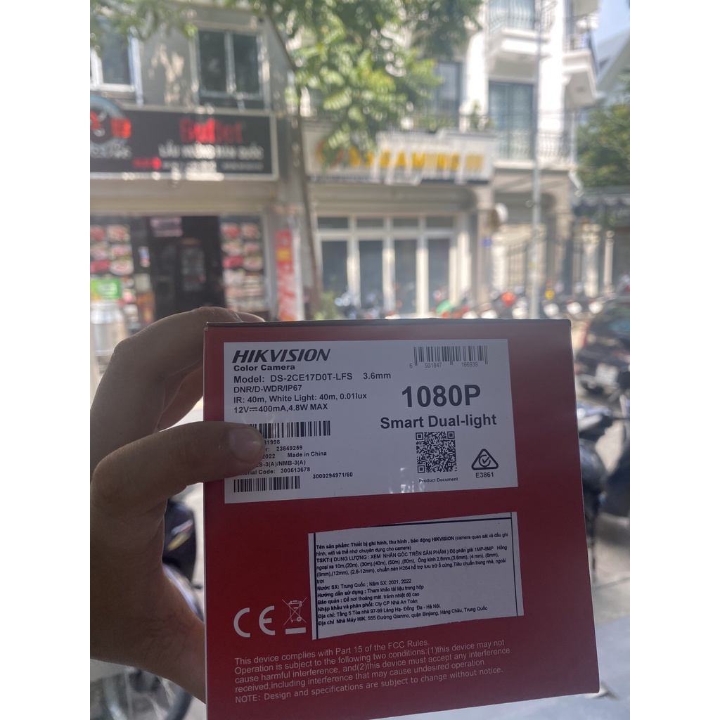 Camera TVI 2Mp kết hợp mic, hỗ trợ màu ban đêm DS-2CE17D0T-LFS