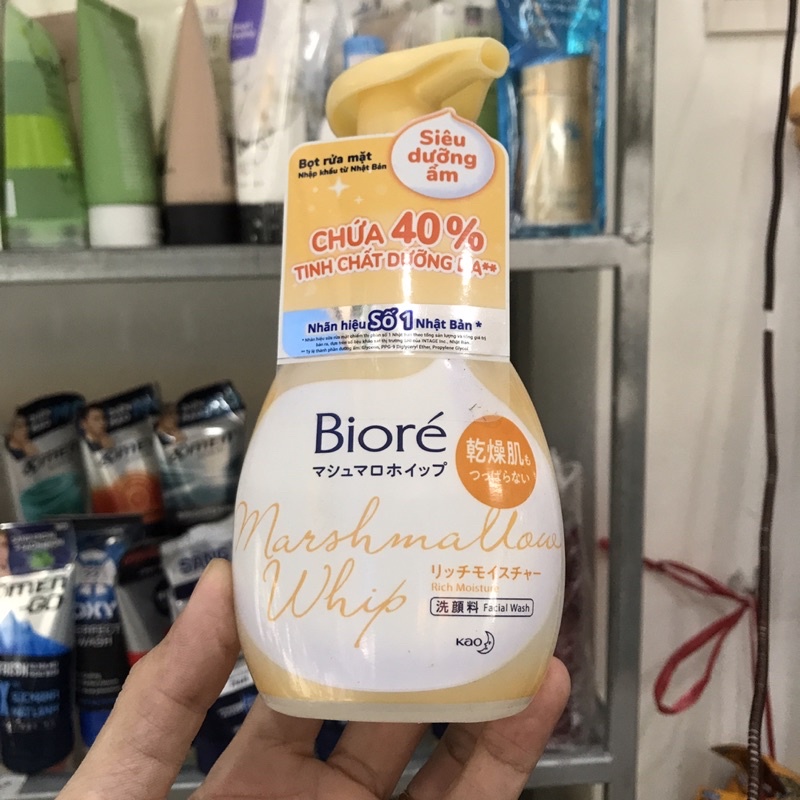 Bọt Rửa Mặt Bioré Marshmallow Dưỡng Ẩm