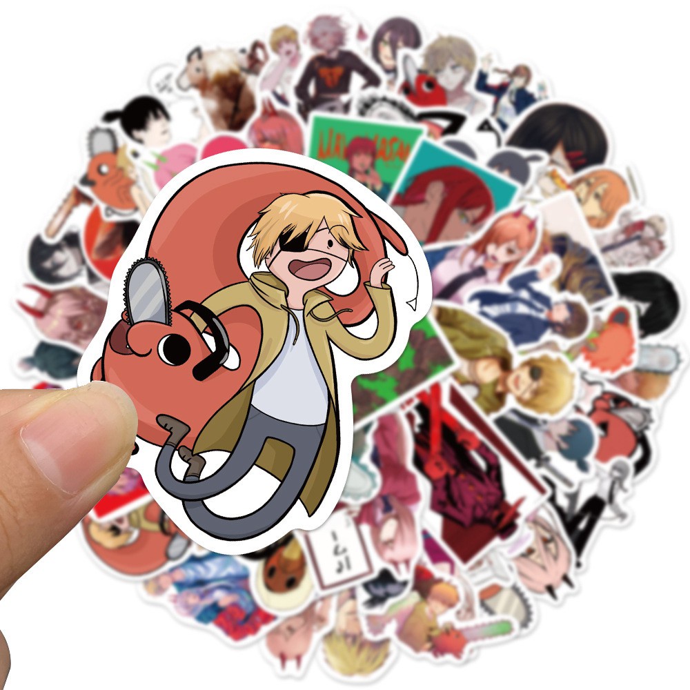 Set 50 / 25 / 10 miếng dán họa tiết hoạt hình graffiti chống thấm nước trang trí vali / ván trượt / đàn ghi ta / xe máy