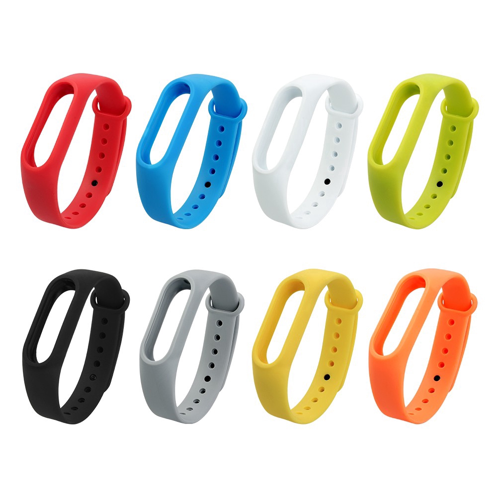 Dây đeo silicon nhiều màu thay thế cho Xiaomi Mi Band 2