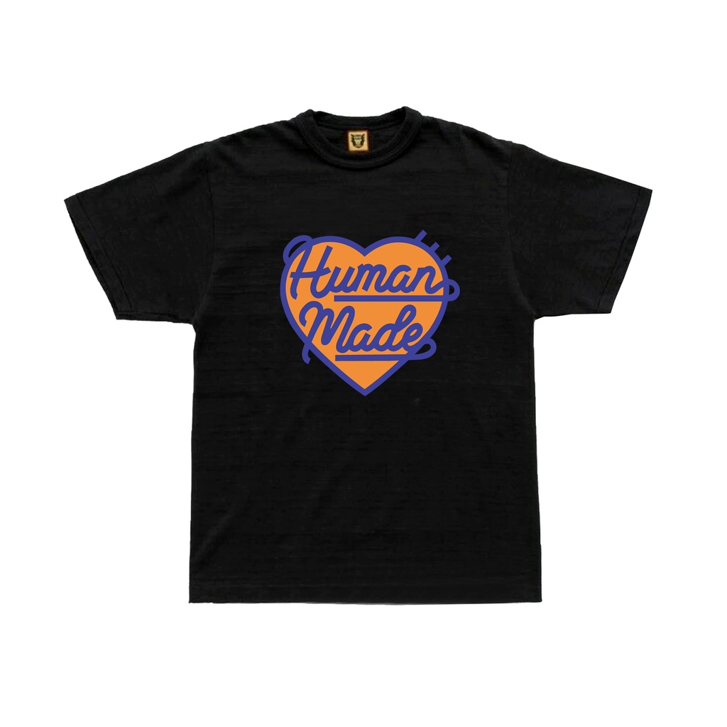 Human Made Joint FW Love Colorblock Letter Print Couple Short Sleeve Tide Brand Loose Casual T-Shirt
