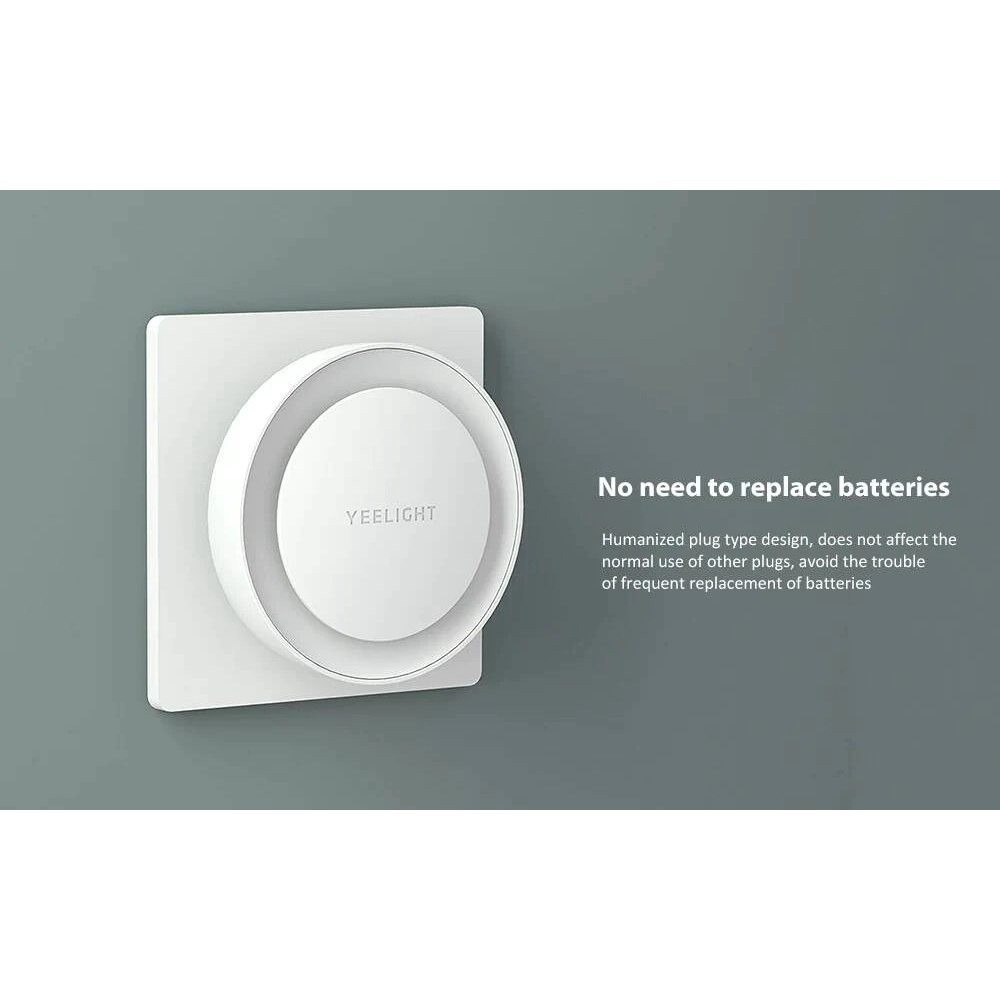 Đèn ngủ cảm biến ánh sáng Yeelight Night Light - Hai phiên bản ghim điện hoặc dùng pin, Tự sáng khi trời tối
