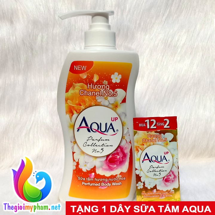 Sữa Tắm Hương Nước Hoa Aqua No.5 700ml - Tặng 1 Dây Sữa Tắm Aqua