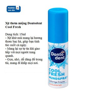 Xịt thơm miệng, kháng khuẩn DONTODENT