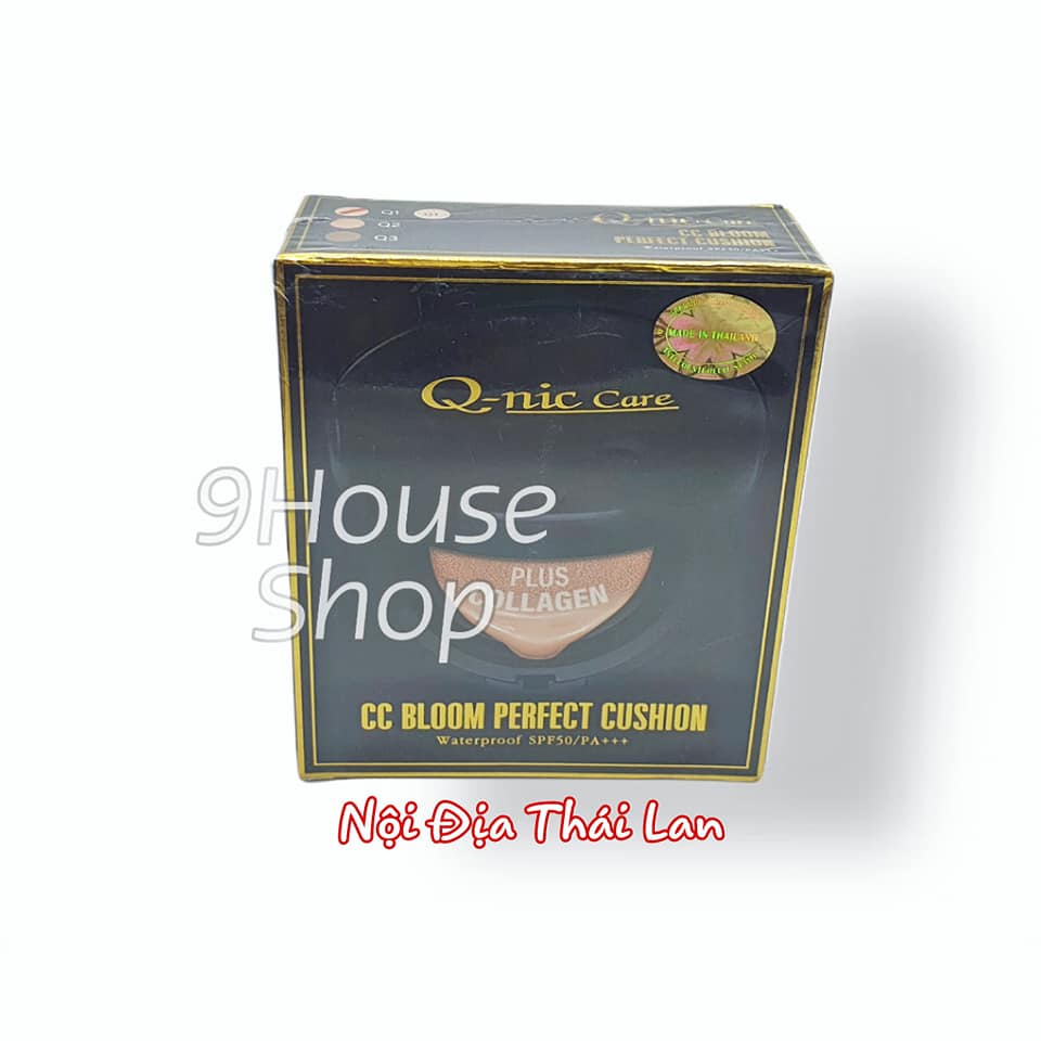 01 Phấn Nước Không Trôi CC Bloom Perfect Cushion Q-nic Care Thái Lan