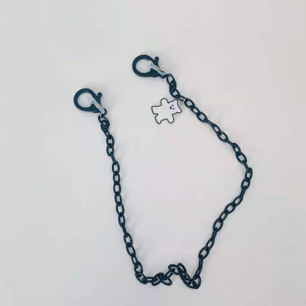 Dây Đeo Khẩu Trang Bằng Nhựa Acrylic Hình Gấu Hoạt Hình Dễ Thương Mới Tiện Dụng