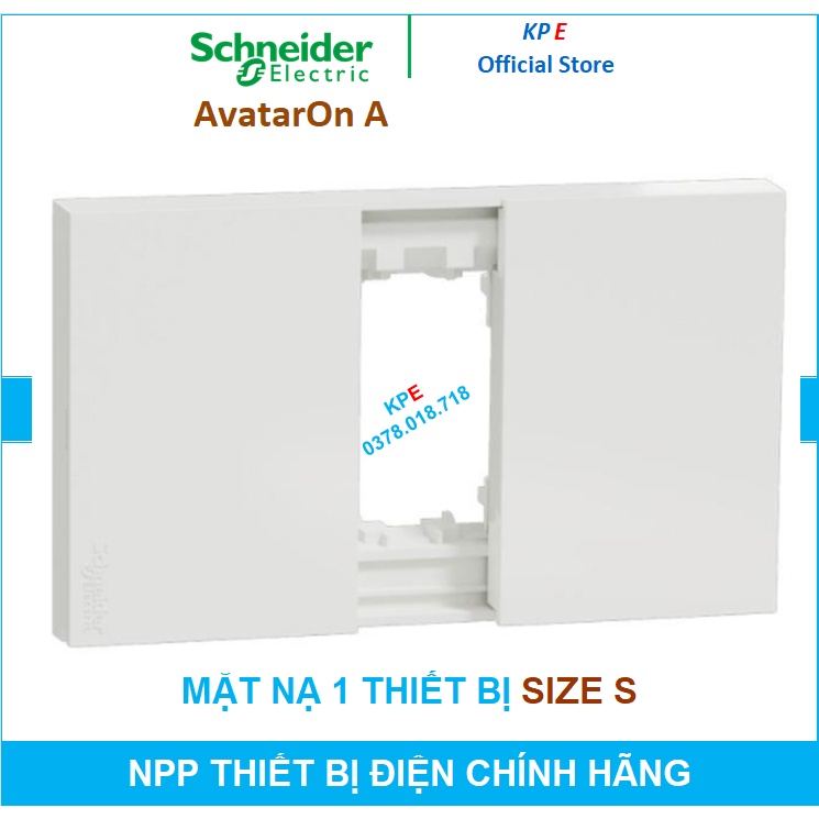 MẶT NẠ CHO 1 THIẾT BỊ CÔNG TẮC, Ổ CẮM SIZE S M3T01_WE SCHNEIDER AVATARON A - KPE ELECTRIC