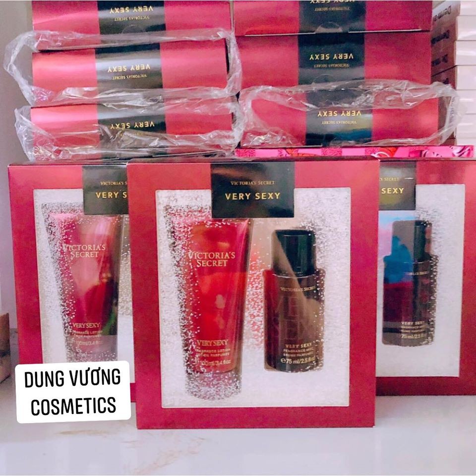 Set Nước Hoa Và Dưỡng Thể Victoria’s Secret Very Sexy Mist & Lotion Gift Set