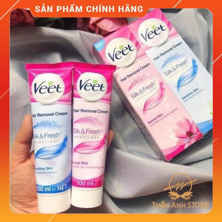 Kem Tẩy Lông Veet Pháp 100ml Kem Tẩy Lông Chuẩn Chính Hãng