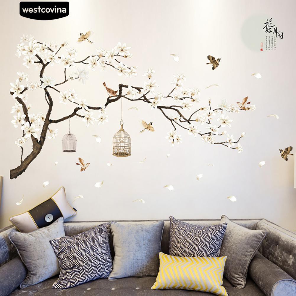 Sticker dán tường hình những bông hoa đẹp mắt