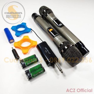 Bộ 2 micro không dây karaoke chuyên dụng HM2