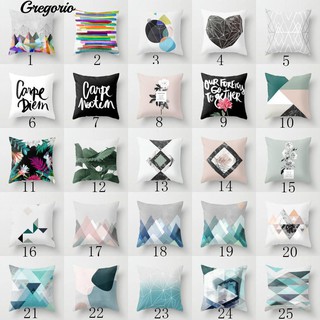 Letter Flower Geometric Pattern Throw Pillow Case Cushion Covers Sofa Decor