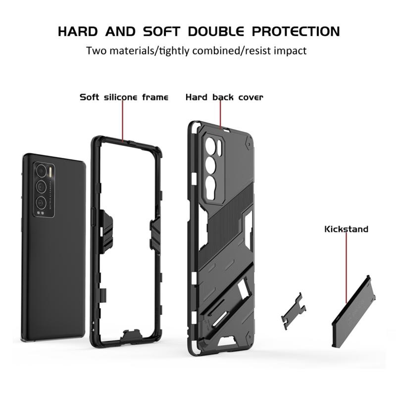 Ốp điện thoại dạng giáp 3D chống sốc có giá đỡ dành cho Realme GT Master Edition Explorer GT Neo 5G