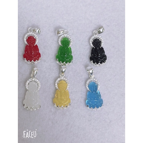 Mặt phật bà bịt bạc đá nhân tạo quan âm di lạc