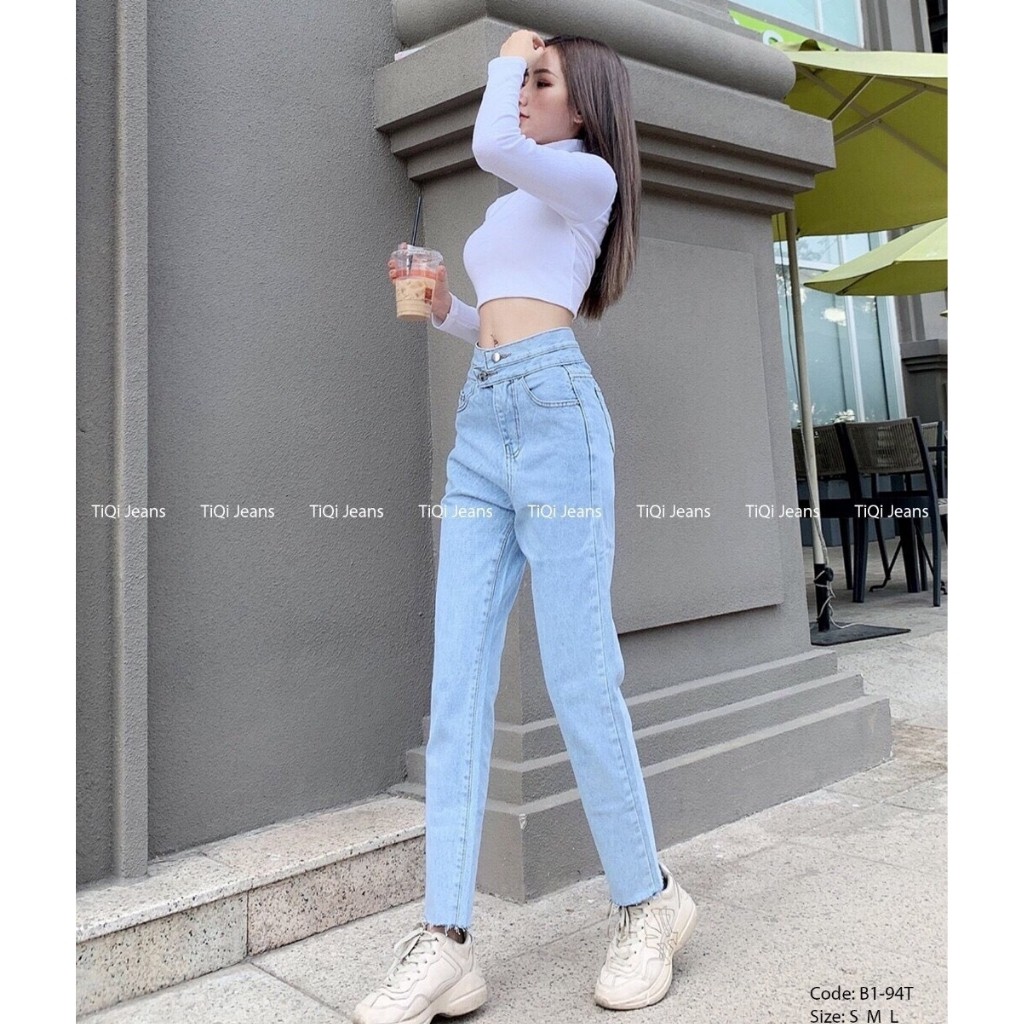 [Mã WASTMAY giảm 15% tối đa 30K đơn 150K] Quần Baggy Jean Nữ From Chuẩn Mẫu Kèm Ảnh Thật 100% | BigBuy360 - bigbuy360.vn