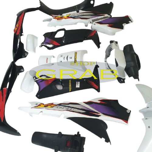 Bộ dàn áo xe Wave ZX - Wave 110 - Wave Thái Màu Trắng nhựa nguyên sinh ABS