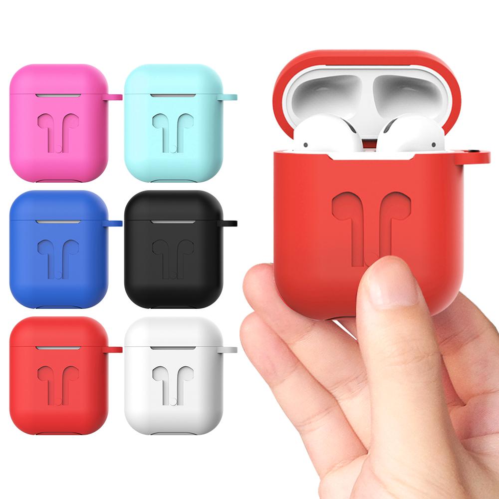 Vỏ bọc hộp sạc Airpods 1/2 bằng silicon màu kẹo độc đáo