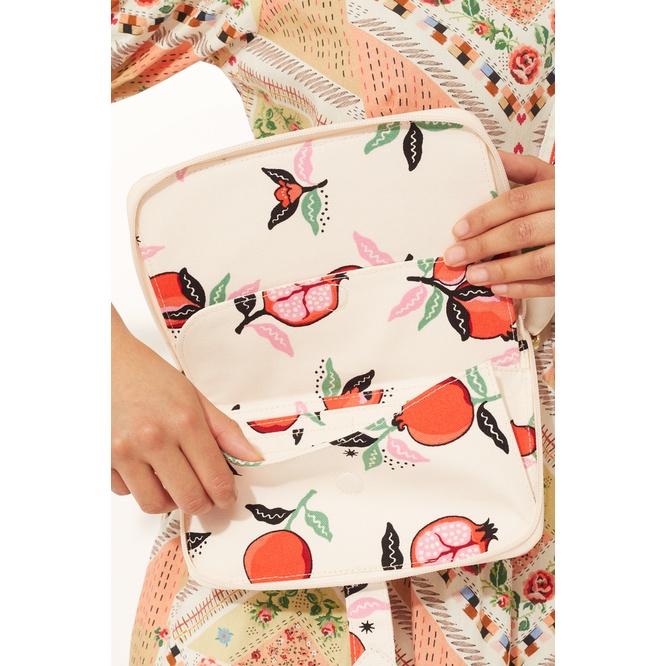 Cath Kidston - Túi đeo chéo/The Everything Cross Body - Pomegranate - Cream -1048841