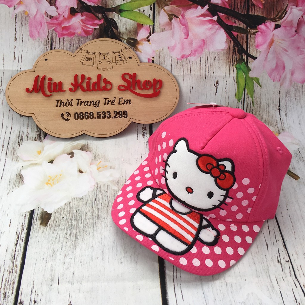 (Ảnh Thật) Mũ lưỡi trai Hello Kitty sành điệu cho bé gái