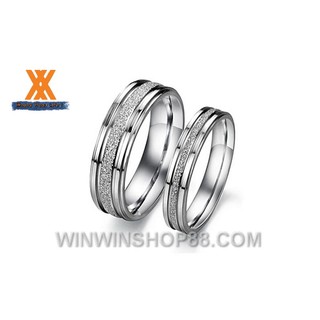 Nhẫn cặp mạ cát N115 (màu bạc) - winz.vn