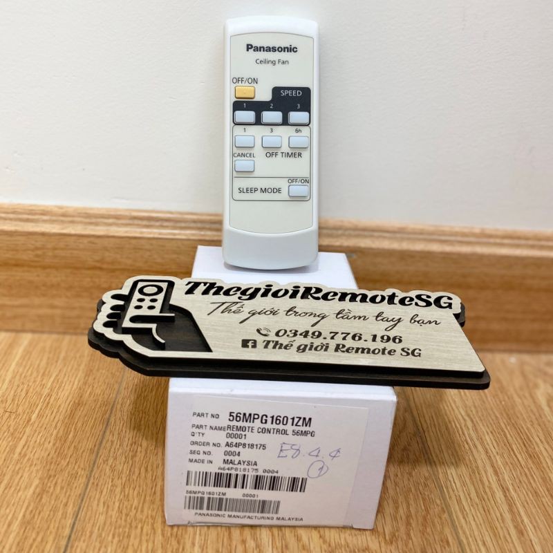 REMOTE ĐIỀU KHIỂN QUẠT TRẦN 4 CÁNH PANASONIC MÃ F-56MPG, F-56MZG