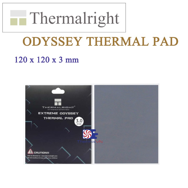 [Mã 159ELSALE hoàn 7% đơn 300K] Pad tản nhiệt Thermalright Odyssey Thermal Pad 120x120x3mm