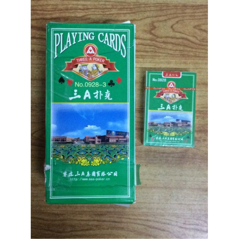 Bộ bài Tây tú lơ khơ AA tím và xanh