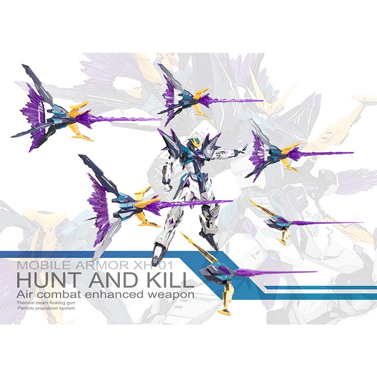 Mô hình lắp ráp MG 1/100 Hunter Hunt kill Air Combat enhanced weapon XH01 Supernova