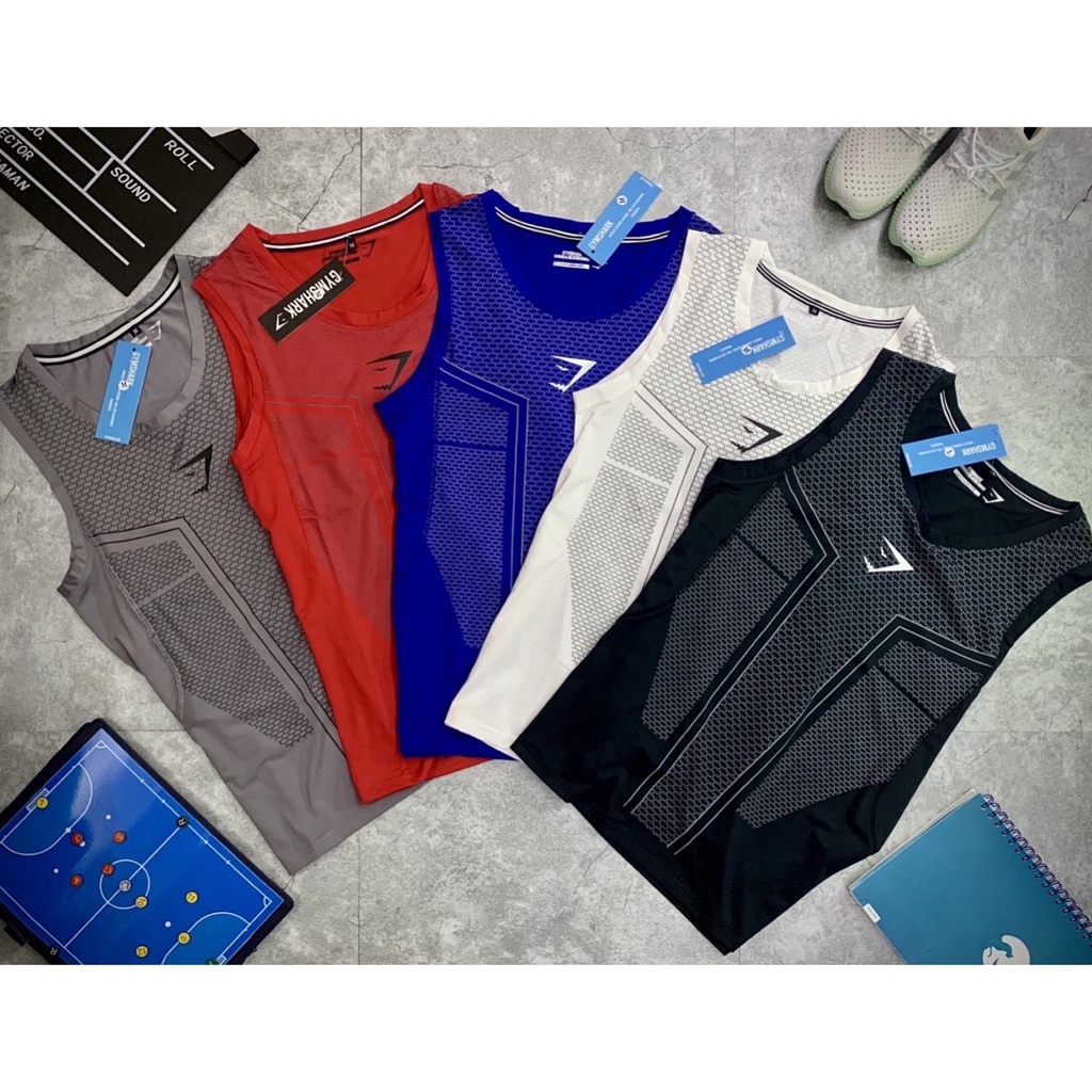 Bộ Đồ Tập Gym Nam Sát Nách - Bộ Quần Áo Thể Thao Nam Cá Mập BTTA06 Ép Vân Độc Đáo Vải Dày Dặn | BigBuy360 - bigbuy360.vn