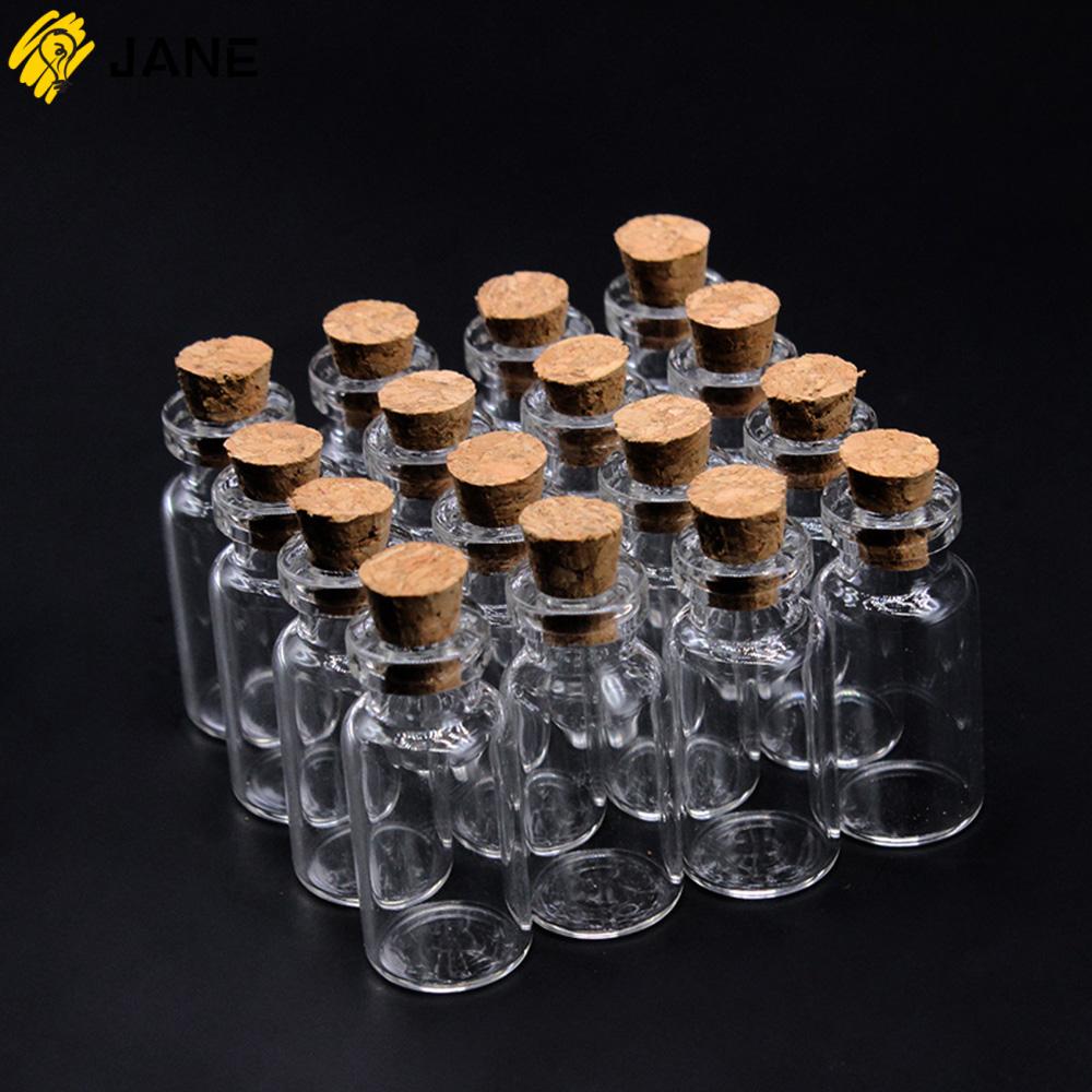 Set 10 lọ thủy tinh rỗng trong suốt đựng điều ước kèm nút bần Mini