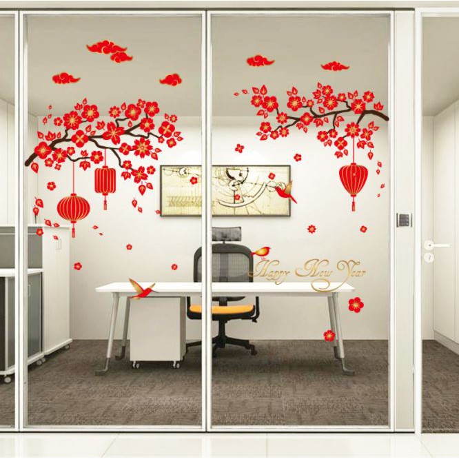 Decal 2 mặt trang trí tết 2021 | BigBuy360 - bigbuy360.vn