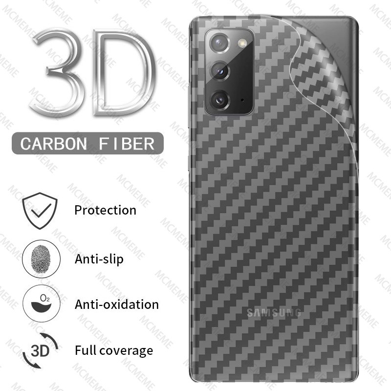 Miếng dán carbon bảo vệ lưng cho Samsung Galaxy S21 S20 S20+ S10 S10E S8 S9 Plus S7 Note 20 Ultra 10 10+ 9 8 Plus Lite