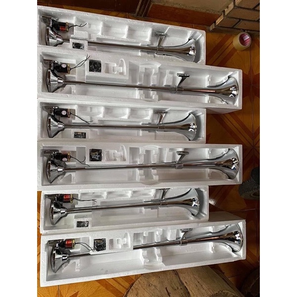 Còi hơi chất lượng cao. Còi ô tô công suất lớn, âm thanh siêu khủng, điện chung 12-24v. Kèn hơi ô to, xe tải, tàu thuyền