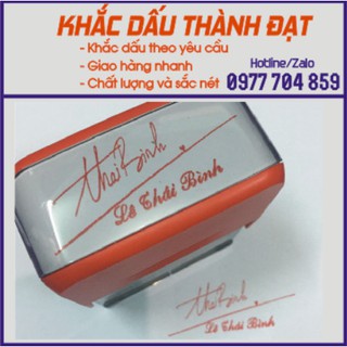Dấu chữ ký kích thước vừa và nhỏ