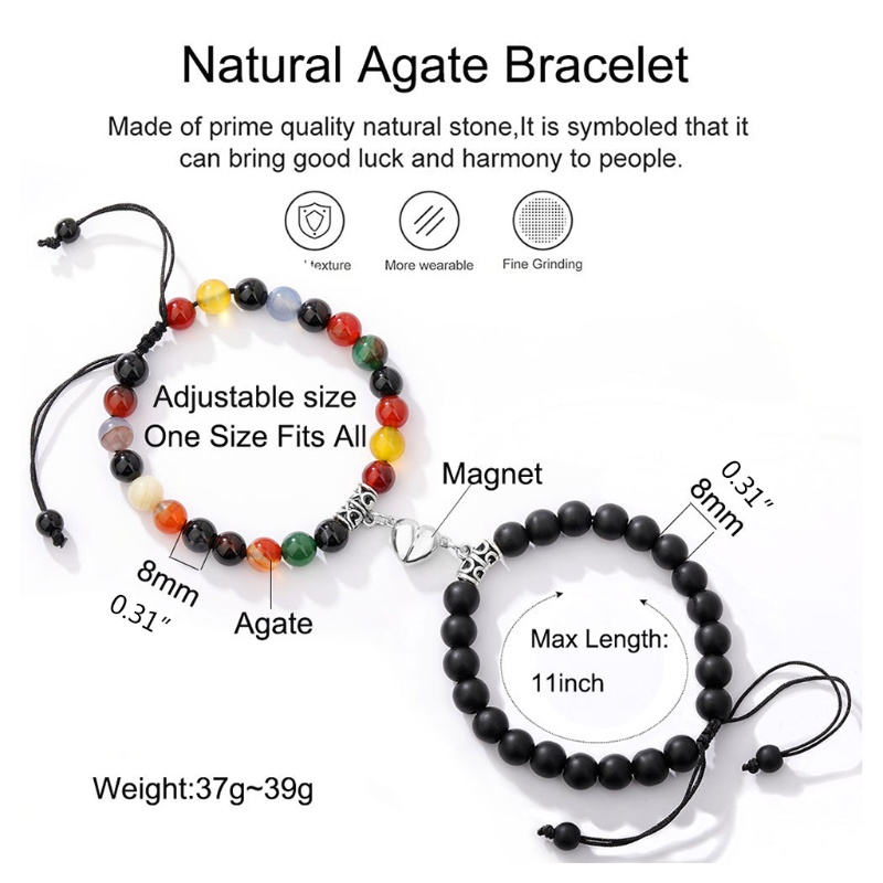 Set 2 Vòng Tay Từ Tính Quyến Rũ Cho Cặp Đôi