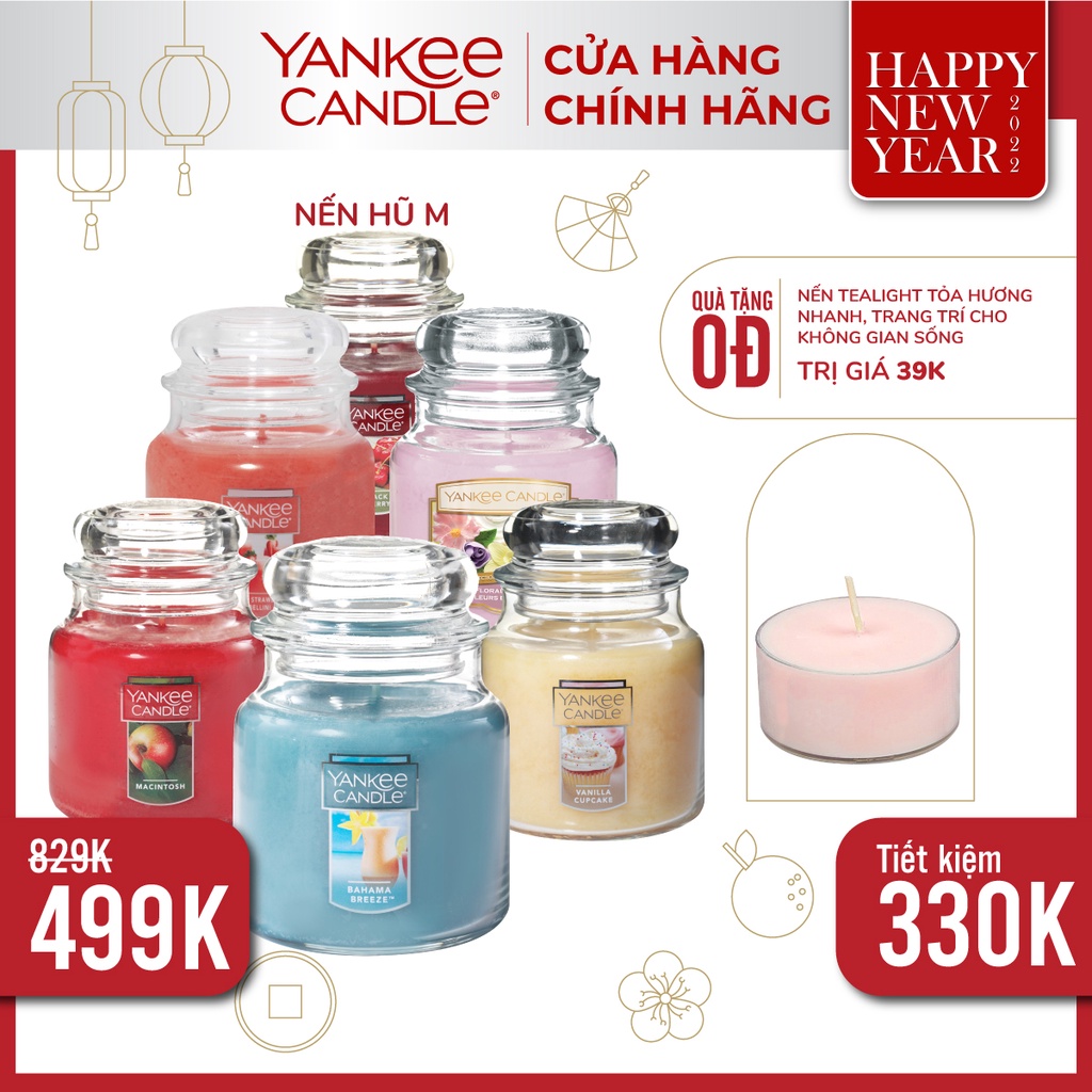 Nến ly tròn sáp đậu nành Yankee Candle size S (122g) - BST mùi hương mới