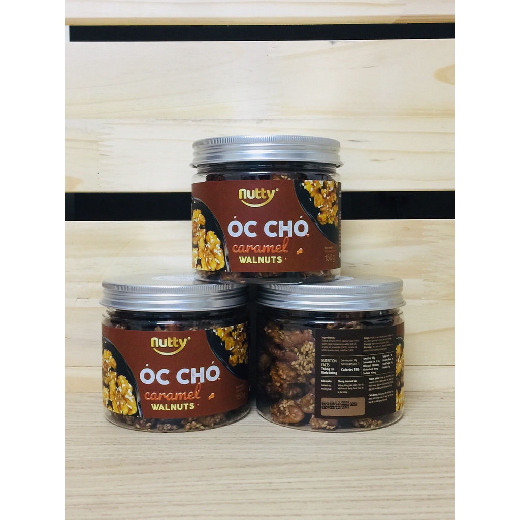 Hạt Óc Chó Vị Caramel Sấy Khô Tự Nhiên Nutty Giàu Dinh Dưỡng, Tốt Cho Sức Khỏe | Meta Freshgo