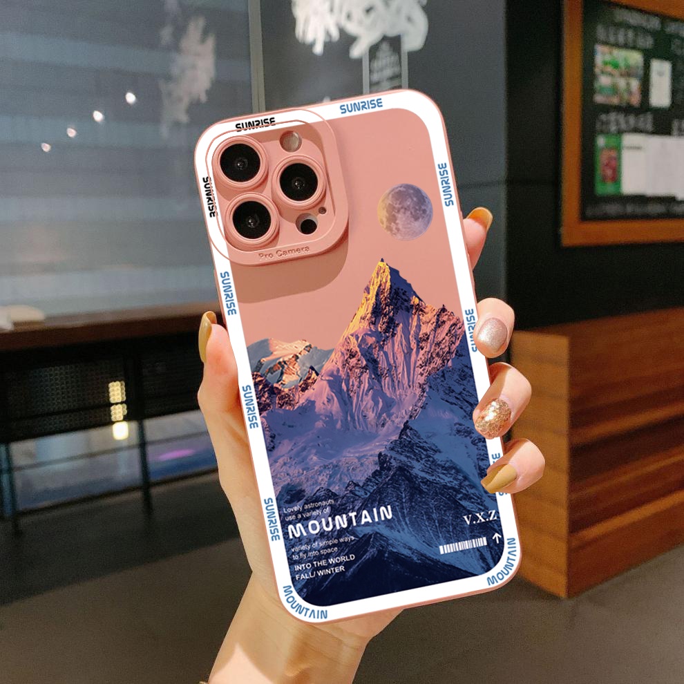 Ốp Điện Thoại Góc Vuông In Hình Núi Senery Cho Xiaomi Redmi Note 11 Pro 5G 11S 10 Pro 4G 10S Redmi 10C 9C A1